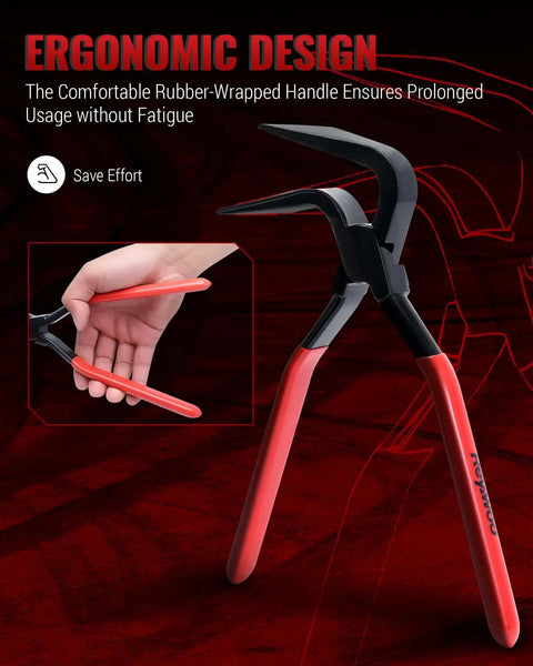 Hand Seamers Sheet Metal Tools Set With 3 Pliers ergonomic design rubber handle for comfortable bending and flattening.
