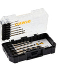 12 Piece Black And Gold Drill Bit Set With Premium Finish Impact Driver Bits For Metal Plastic And Wood in open case