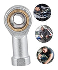 4 Pack Rod End Bearings With Female Threads For Linkages And Pneumatic Joints Spherical Plain Bearings High Precision Heavy Duty Hardware Built To Last For Mechanical Projects And DIY Assemblies, female threaded steel rod end bearing