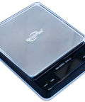 Top view of Pro Pocket Scale 3000g Digital Precision 0.1g 0.01oz Tiny But Mighty For Kitchen And Postal Use, sleek design with cover.