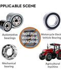 Diagram showing applications of Three Jaw Inner Pilot Bearing Puller Beefy Heavy Duty Auto Bushing Carbon Steel Gear Extractor Wheel Bearing Puller