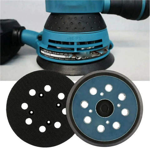Ditch Your Old Pads And Grab 4 Premium Hook Loop Sanding Backing Discs For Orbital Sanders, 125mm discs with 8 hole patterns.