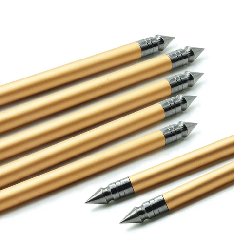 Aluminum Crossbow Bolts 6.3 Inch Arrows With Nickel Plated Steel Tips For 50 To 80 Lbs Crossbows Pro Grade Build Great For Target Practice And Hunting 160mm Shafts 0.24 Inch Diameter 6 Or 12 Pack displayed in a row