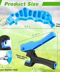 Drip Irrigation Tubing Cutter And Hole Punch Tool 2 In 1 for 16mm and 20mm PE Pipe with dimensions and manganese steel punch