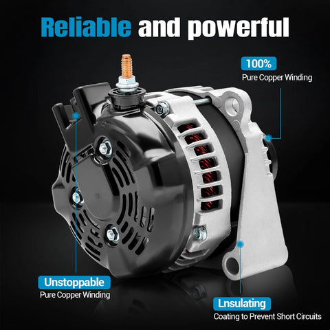 Beefed-Up 150A 12V Alternator Replacement for Express 2500 3500 Silverado 1500 Suburban Savana Sierra Yukon