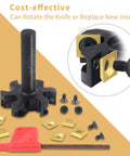 Beast 2 Inch Cutting Diameter Spoilboard Surfacing Router Bit With One Half Inch Shank Six Wing TiN Coated Carbide Inserts, tools