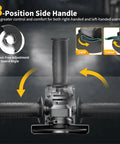 Cordless Angle Grinder 4-1/2 Inch Brushless Tool Only 6-Speed Variable with 3-position side handle and tool-free guard