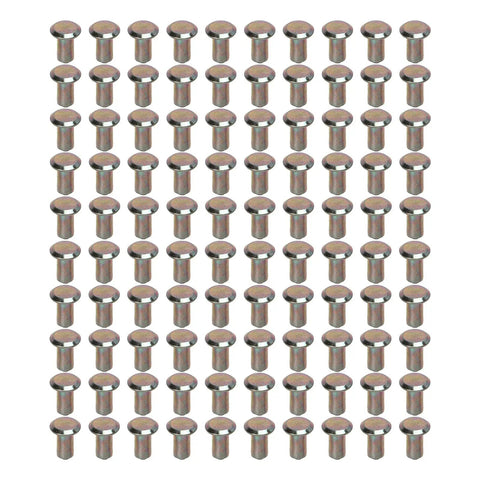 Grab These 100 Pcs Galvanized Carbide Tire Studs For Snow And Ice That Give Your Atv, UTV, Forklift And Offroad Tires Serious Grip On Slippery Ruts.