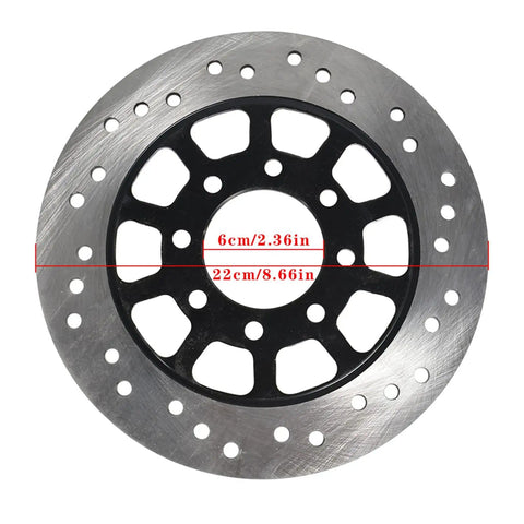 Brake disc from 44 Inch Rear Axle Shaft Kit With Chain Sprocket Brake Disc Pillow Block And Wheel Hub Replacement For ATV Quad Go Kart