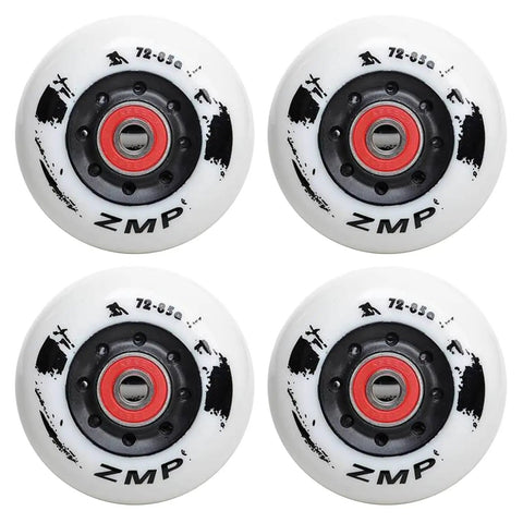4 Pack Indoor Outdoor Inline Skate Wheels With Bearings For Replacement Wheels 72mm 76mm 80mm 85A Hardness For Smooth Fast Glides