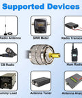 RG8X Jumper Coax Cable 2 Ft 3 Pack UHF PL259 Male to Male with supported devices CB Radio Antenna SWR Meter