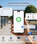 Secure Your Front Door Today With This Plug And Play Wifi Smart Lever Deadbolt That Needs Absolutely No Hub And Delivers Blazing Fast Fingerprint Entry Alongside Full Remote App Control Matte Black on smartphone, showing unlocked status.