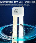 Close-up of 2023 upgraded 18W dual function tube part of Outdoor And Indoor Mosquito Zapper Electric Insect Killer For Backyard Garden Patio And Home.