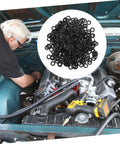 500 Piece Spring Wave Washer Set With Three Wave Sizes In Assorted Metal Washers For Screws And Bolts, Built For Tight Fit Space Saving Axial Spacing And Electrical Connections In Household Appliances Automotive And Marine Projects, in car engine bay