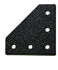 12 Piece Corner Bracket Set For 2020 Series 20mm By 20mm Aluminum Extrusion Frames Black with 5 M5 screw holes