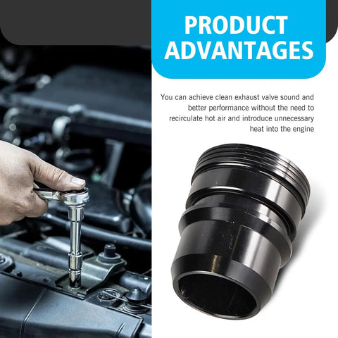 Heavy Duty Turbo Blow Off Valve Plug Rust Proof Aluminum Delete Cap Fits Ford F150 Explorer EcoBoost 2.7L 3.5L close-up on installation