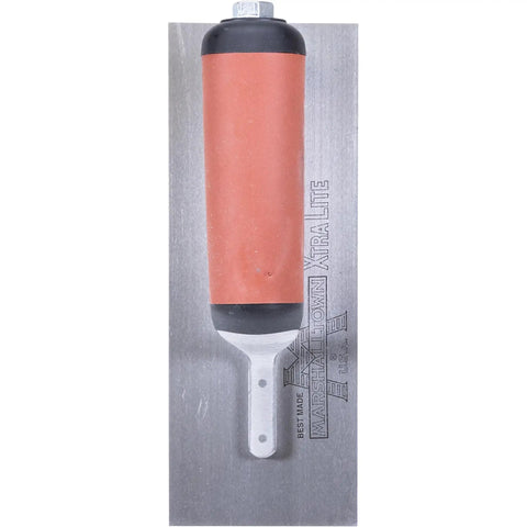 Mini Trowel For Finishing Concrete 8 Inch By 3 Inch Carbon Steel Blade With Lightweight Aluminum Xtralite Mounting For Precise Control