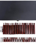 Heavy Hitter Forty Piece Star Spline External Drive Socket Set Featuring Copper Finish And Rugged Steel Case Made For Effortless Auto Repairs And Yard Gear Upkeep Built Tough To Handle Any Job Right Now in black storage tray with sockets arranged.