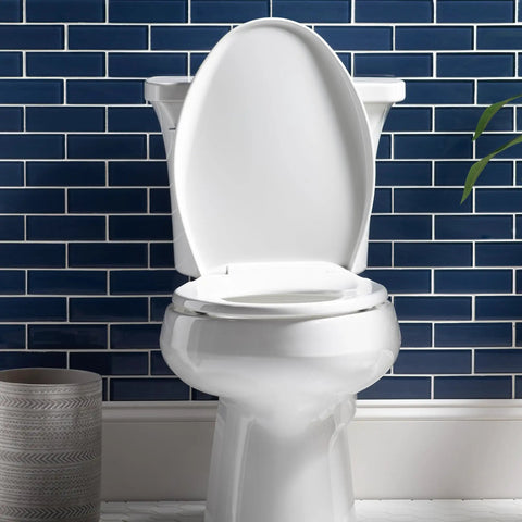 Slow Close Toilet Seat With Easy Clean Hinges And Adjustable Front To Back Fit Elongated White Made In Usa Never Loosens Quiet Soft Close