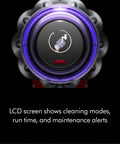 LCD screen of Cordless Vacuum With Motorbar Cleaner Head For Hardwood Floors And Carpets, Detangles Hair, Converts To Handheld
