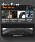 Infographic of 8.5 By 2 Electric Scooter Tire And Inner Tube Set Replacement highlighting features and specs for scooter wheels