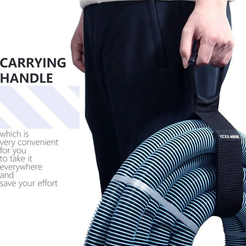 Two Pack Heavy Duty Cord Storage Wrap Holder With Hook And Loop Strap carrying hose with handle