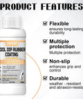 Tool Dip Rubber Coating For Tools, Waterproof Flexible Rubber Dip For Metal Wood Plastic, Seals Gaps, Weatherproof Protective Coating, Easy To Apply White Finish on 150g bottle