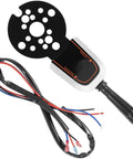 Bezel Style Blinker Lever Engine Trim And Jack Plate Control Switch For Hydraulic And Cable And Tilt Steering Systems Plug And Play For Mechanical Steering Setups Replaces Pro Trim Control On Boats And Similar Marine Helms, black and white switch with wiring