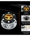 Upgrade Your Off Road Rig With These Heavy Duty Mechanical Locking Hubs Fits Suzuki Samurai Sj413 Vitara Jimny Escudo Sierra With Slick 26 Spline Build, showcasing a durable locking hub made of high-quality metal.