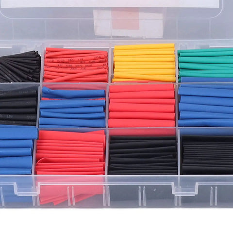 Snag This Sick 800 Piece Heat Shrink Tubing Kit For Electrical Wiring Insulation Diy Repairs And Wire Bundling Color Coding With Sizes 1Mm To 13Mm Diameter Perfect For Home And Garage Upgrades And Making Your Work Faster With Zero Hassles. Color-coded heat shrink tubing assortment in a plastic organizer case