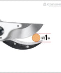 Close-up of Go-To MaxForged 1-Inch Bypass Pruner with forged steel blade, showing cutting capacity of up to 1 inch.