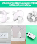 32 Pack Hidden Handle Outlet Covers For 3-Prong Outlets Easy For Adults To Remove And Kid-Proof Baby Proofing Electrical Socket Caps