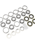 Heavy Duty Trailer Wheel Hub Bearings Kit 4 Piece Steel Alloy L44643 Inner Outer Bearings with grease seals and pins
