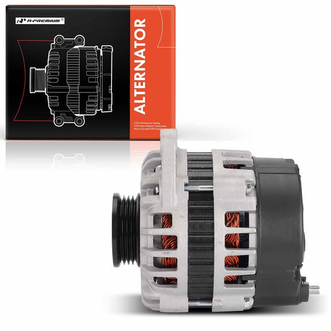 Side view of Beefed Up High Output Alternator Replacement For Hyundai Elantra 2001 2006 Accent 2000 2005 OE Style Power System