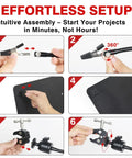 All In One Soldering Station With 5x Magnetic Magnifying Lamp And Heavy Duty Work Station assembly instructions.