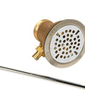 Ball Waste Valve With Flat Stem 22209 OEM Replacement Part For Foodservice Equipment featuring brass and metal components with key