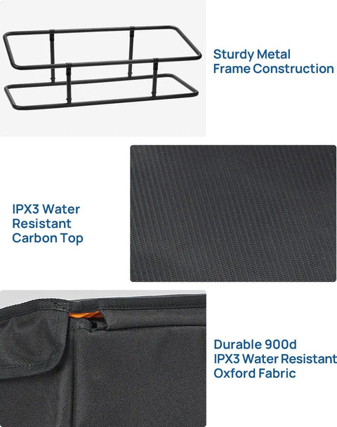 Components of Truck Bed Cargo Organizer Bag For Pickup And SUV Fits Gladiator Ranger Cybertruck Tacoma Colorado Canyon Tundra Silverado Sierra Keeps Groceries Golf Gear And Tools Secure With Easy Slide In And Out Access