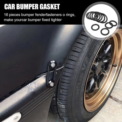 Universal Car Bumper Fastener Kit 16 Pcs O Rings And Quick Release Washers For Fender Bumper Replacement on car tire