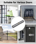 Beefy Heavy Duty Weldable Barrel Hinges Set for Carbon Steel Detachable Rotating Gate Hinges shown with various door types