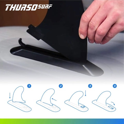 Quick Lock Fin Clips 3 Pack for Inflatable Stand Up Paddle Boards Replacement Parts SUP Fin System Easy Swaps
