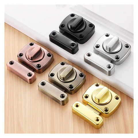 Variety of Push Pull Cabinet Door Latch With Thickened Bolt For Stable Locking, Reversible Left Right Installation, Bronze Finish