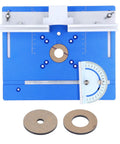 Rock Solid Aluminum Router Table Insert Plate For Woodworking Flip Top With Tight Precision Fit And Smooth Cutting Action, includes two inserts.