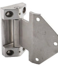 Heavy Duty Stainless Steel Hinge Built Different For Industrial And Commercial Doors With Five Hundred Kilogram Load Rating Rust Proof Corrosion Resistant Waterproof And Easy Drop In Replacement For Food Service, detailed view of hinge.