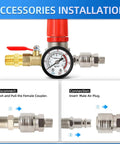 Installation guide for Air Compressor Pressure Switch And Regulator Kit 110V 240V 4 Way Valve With 0 To 200 PSI Regulator And Safety Relief