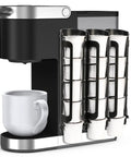 Side Mount Coffee Pod Holder For Keurig Machines, Space Saving K Cup Organizer, Expandable 15 Cup Capacity With 3 Rows, Easy Install