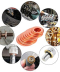 Heavy Duty Flat Copper Washers Set With Nuts And Bolts For Universal Oil Sump Plug Drain Seals Heat Resistant Ring Gaskets, copper M5 washers