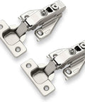 Soft Close Cabinet Hinges With Full Overlay And 105 Degree Face Frame Concealed Doors, stainless steel, clip-on plates