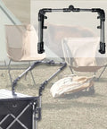 Foldable Wagon Push Handle And Pull Bar For Camping And Beach Trips Portable Cart Attachment And Grocery Trolley Replacement Handle on black wagon, 500x370 mm