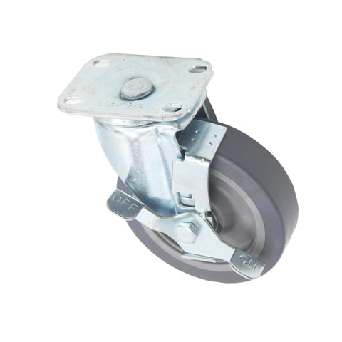 5-Inch Polyurethane Caster Wheel Set Of 4, 280 Lb Each, 1120 Lb Total Capacity, Smooth Quiet Swivel Casters With Scratch-Resistant Floor Protection