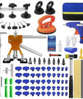 Paintless Car Dent Repair Kit With Golden Lifter, Bridge Puller And Slide Hammer T Bar, 97 Piece Auto Body Dent Removal Set